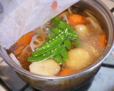 無農薬のヤツガシラ(里芋)と根菜の煮しめ作り方3写真