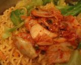 キムチ焼きラーメン(김치라면볶음）。作り方3写真