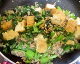 小松菜と厚揚げの豚そぼろあんかけ作り方6写真