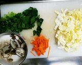 野菜たっぷり豆乳スープ作り方1写真