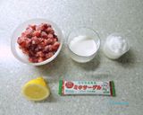 たったの5分イチゴのムース(介護食)作り方1写真