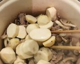 里芋 豚肉 しめじ こんにゃくの簡単煮作り方4写真