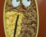 なんちゃってそぼろdeキョロちゃん弁当☆作り方3写真