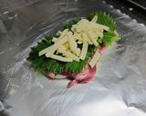 豚肉の大葉とチーズのホイル焼き作り方2写真