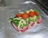 豚肉の大葉とチーズのホイル焼き作り方3写真
