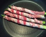 油不使用 アスパラ丸ごと豚バラ巻き作り方3写真