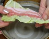 白菜と豚バラ肉の花びら鍋作り方1写真