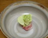 白菜と豚バラ肉の花びら鍋作り方3写真