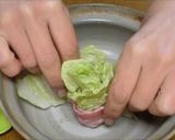 白菜と豚バラ肉の花びら鍋作り方4写真