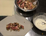 揚げない！　舞茸と豚バラの焼き春巻き作り方4写真