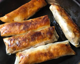 揚げない！　舞茸と豚バラの焼き春巻き作り方7写真