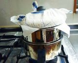 抹茶豆乳と甘納豆の蒸しパン♪もっちり作り方5写真