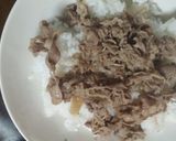簡単！シャキシャキもやしのおろし牛丼作り方2写真