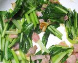 小松菜とベーコンと卵のパスタ☆洋風に美味作り方9写真