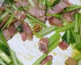 小松菜とベーコンと卵のパスタ☆洋風に美味作り方6写真