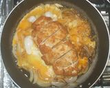 簡単かつ丼！フライパンでかつ丼かつ丼タレ作り方7写真