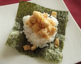 レンジで簡単♪いなり風手まきごはん作り方5写真