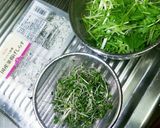 水菜&しらすのさっぱりサラダ☆ごま油風味作り方1写真