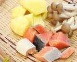 鮭とじゃがいもの豆乳グラタン作り方1写真