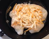 スキレット使☆餅1個で明太クリスピーピザ作り方4写真