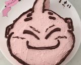 キャラケーキ☆ドラゴンボール魔人ブゥ作り方4写真