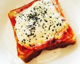 簡単朝食ベーコンエッグマヨチーズトースト作り方6写真