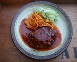 ご飯がススム☆カレーハンバーグ♪作り方5写真