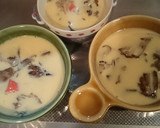 豆乳と舞茸とカニカマの茶碗蒸し作り方5写真
