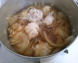 簡単!もやしと玉ねぎ 鶏団子の和風煮!!作り方7写真