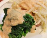 朝昼夕♪ほうれん草もやしの豆乳ソースかけ作り方3写真