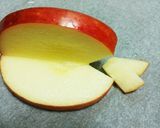 リンゴの飾り切り☆蝶々♪作り方3写真