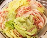簡単&超おいしい♡白菜と豚バラの重ね蒸し作り方3写真