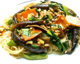 えのきでダイエット♪麻婆茄子パスタ作り方5写真