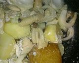鶏肉とキノコの♡柚子こしょう豆乳グラタン作り方2写真