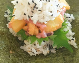 北あかりとイカ塩辛のおにぎらず作り方6写真