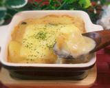 鶏肉とキノコの♡柚子こしょう豆乳グラタン作り方6写真