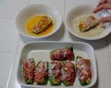 【小麦粉ふりふり】ピーマン肉づめ作り方4写真