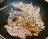 【小麦粉ふりふり】マーボ菜とうふ丼作り方1写真