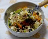 【小麦粉ふりふり】マーボ菜とうふ丼作り方10写真