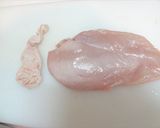 食品乾燥機で鶏胸肉ジャーキー｜犬のおやつ作り方1写真