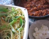 野菜いっぱいミートスパ(>_<)。作り方2写真