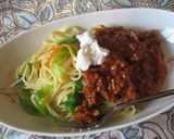 野菜いっぱいミートスパ(>_<)。作り方3写真