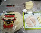 ブリトーの皮で簡単ガレット風ハムチーズ♪作り方1写真