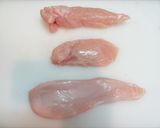 食品乾燥機で鶏胸肉ジャーキー｜犬のおやつ作り方5写真