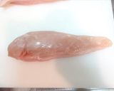 食品乾燥機で鶏胸肉ジャーキー｜犬のおやつ作り方3写真