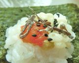 梅わさび×天かす・塩昆布の手まきごはん作り方3写真