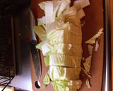 簡単！白菜とカジキの西京漬けの煮物作り方2写真