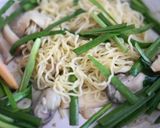 牡蠣とニラの塩麹焼きそば作り方5写真