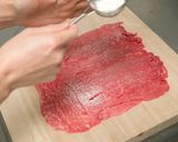 ジューシー渦巻き（ロール）ステーキ作り方1写真
