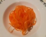 驚！パスタ？　3分で出来る人参ヌードル作り方7写真